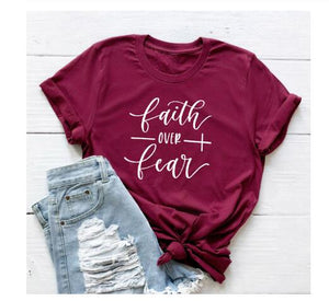 "Faith Over Fear" Women's Premium Tee Shirts
